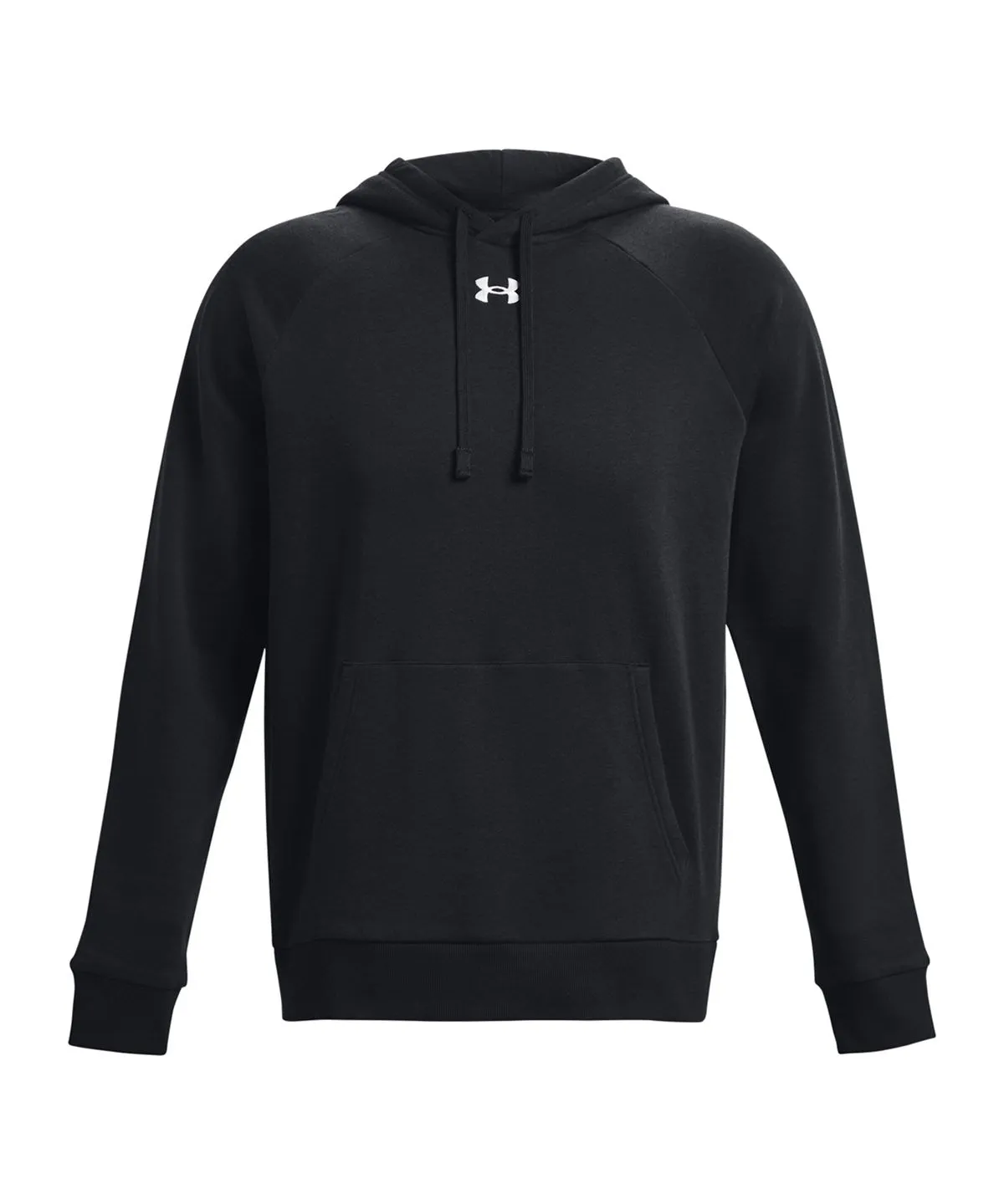 Patterned UA Rival Fleece Hoodie | BLACK/WHITE
