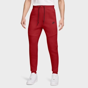 Modern Cut Nike Tech Fleece Joggers Gym Red / Black