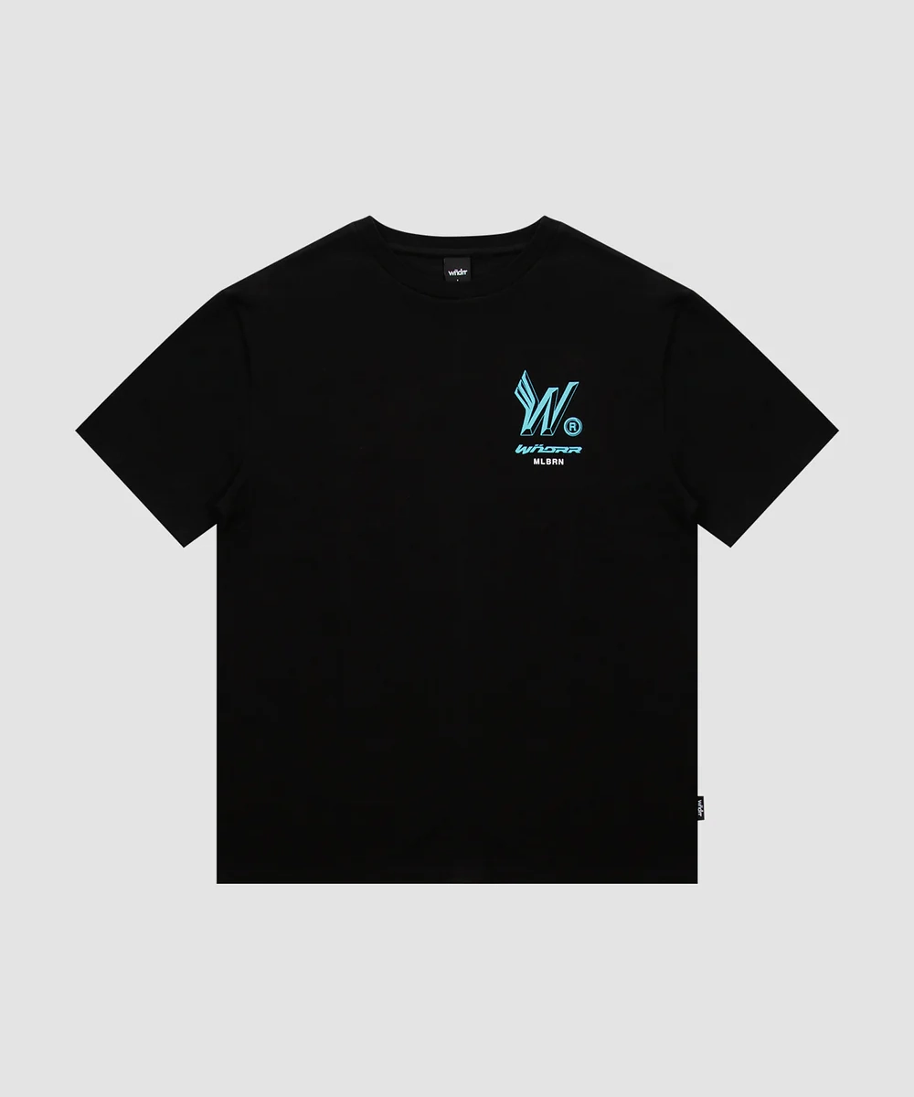 WNDRR Repeat Box Fit Tee (Black) Vented Panels
