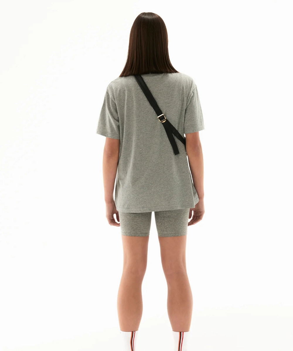 P.E Nation Heads Up Tee (Grey Marle) Soul Ease Strong Denim