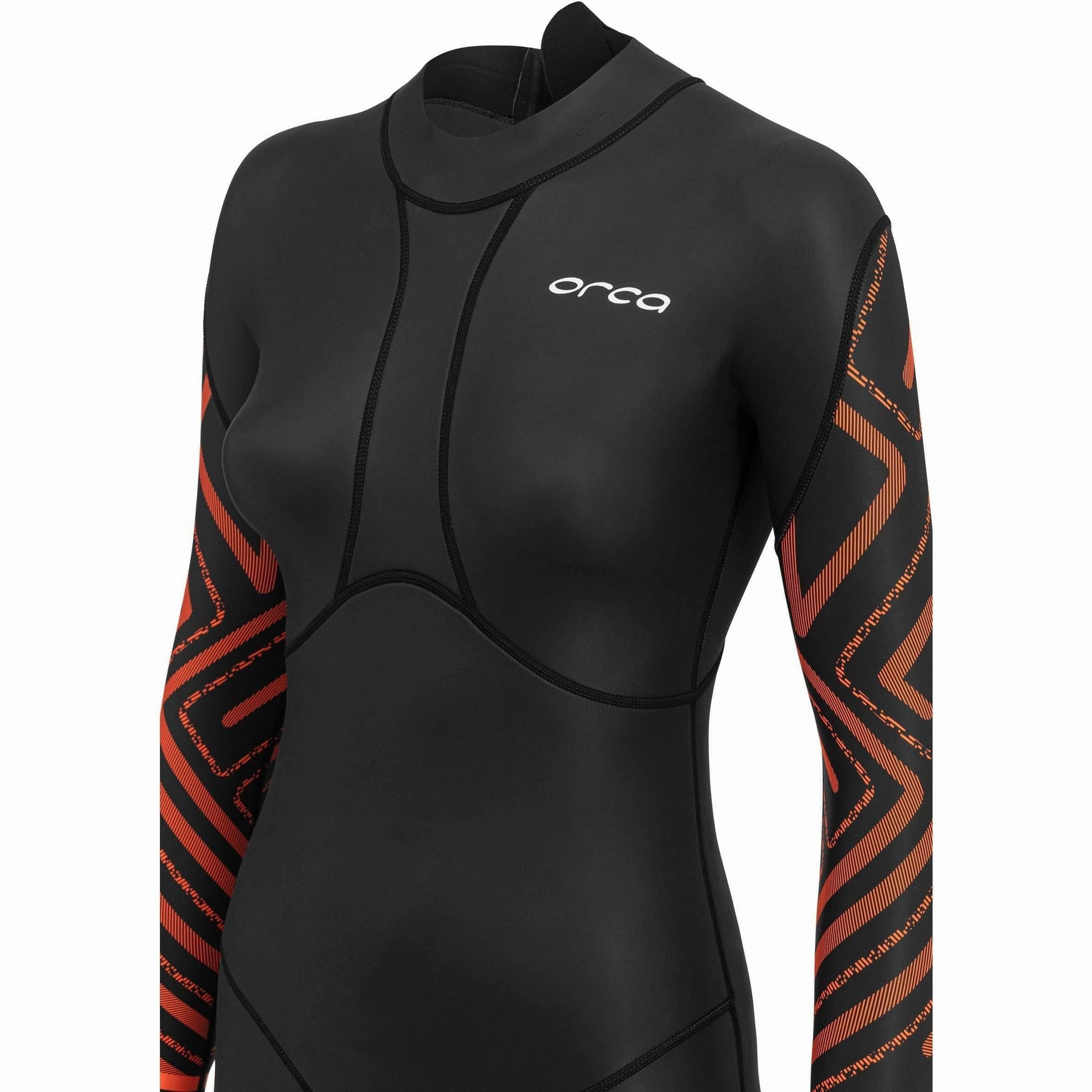 Placket Closure Orca Vitalis Breaststroke Openwater Womens Wetsuit - Black