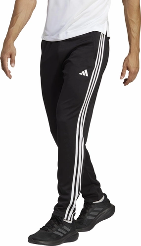 AntiPilling Finish adidas Train Essentials 3 Stripes Mens Training Joggers - Black