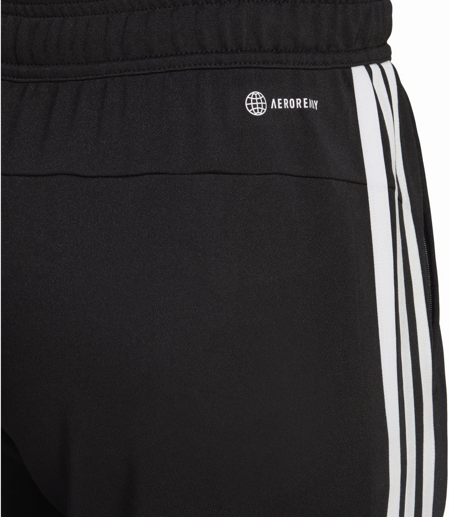 adidas Train Essentials 3 Stripes Mens Training Joggers - Black Hero Glow QuickDryMaterial
