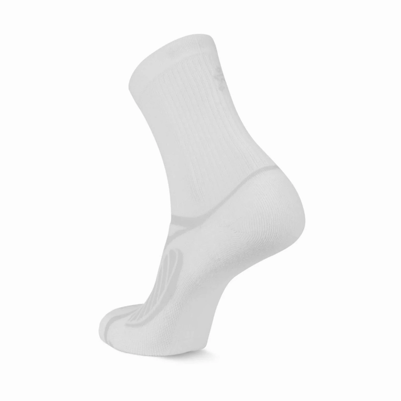 Ultralight Crew Running Socks White MeshVentilation Lean Glow