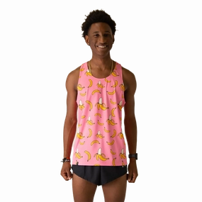 ChicknLegs Preformance Singlet Pink Bananas simple design QuickRelease Closure