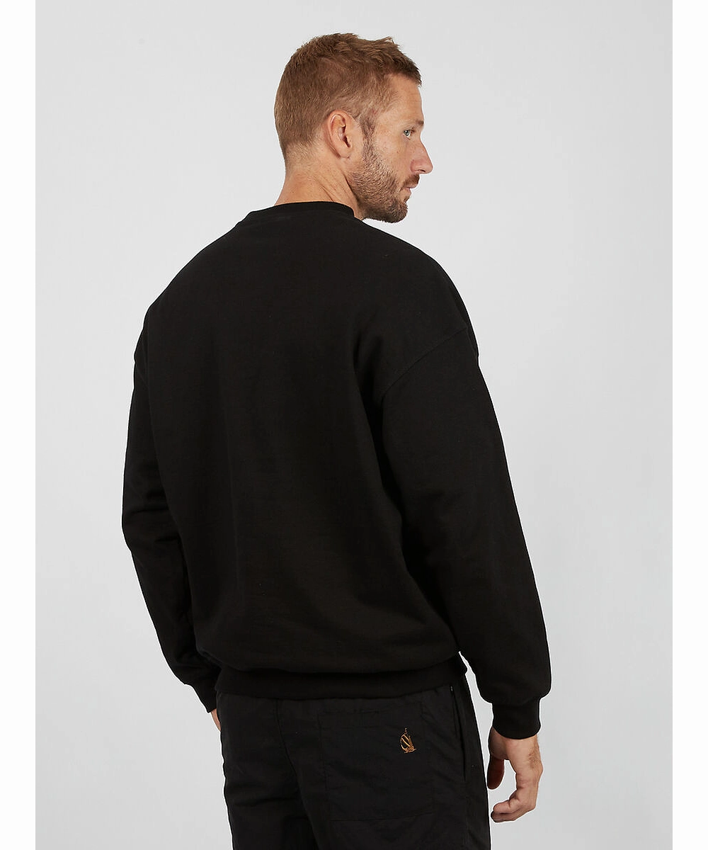 Tropical Glow Heart Glow Nautica Lynche Heavyweight Crew Sweater (Black)