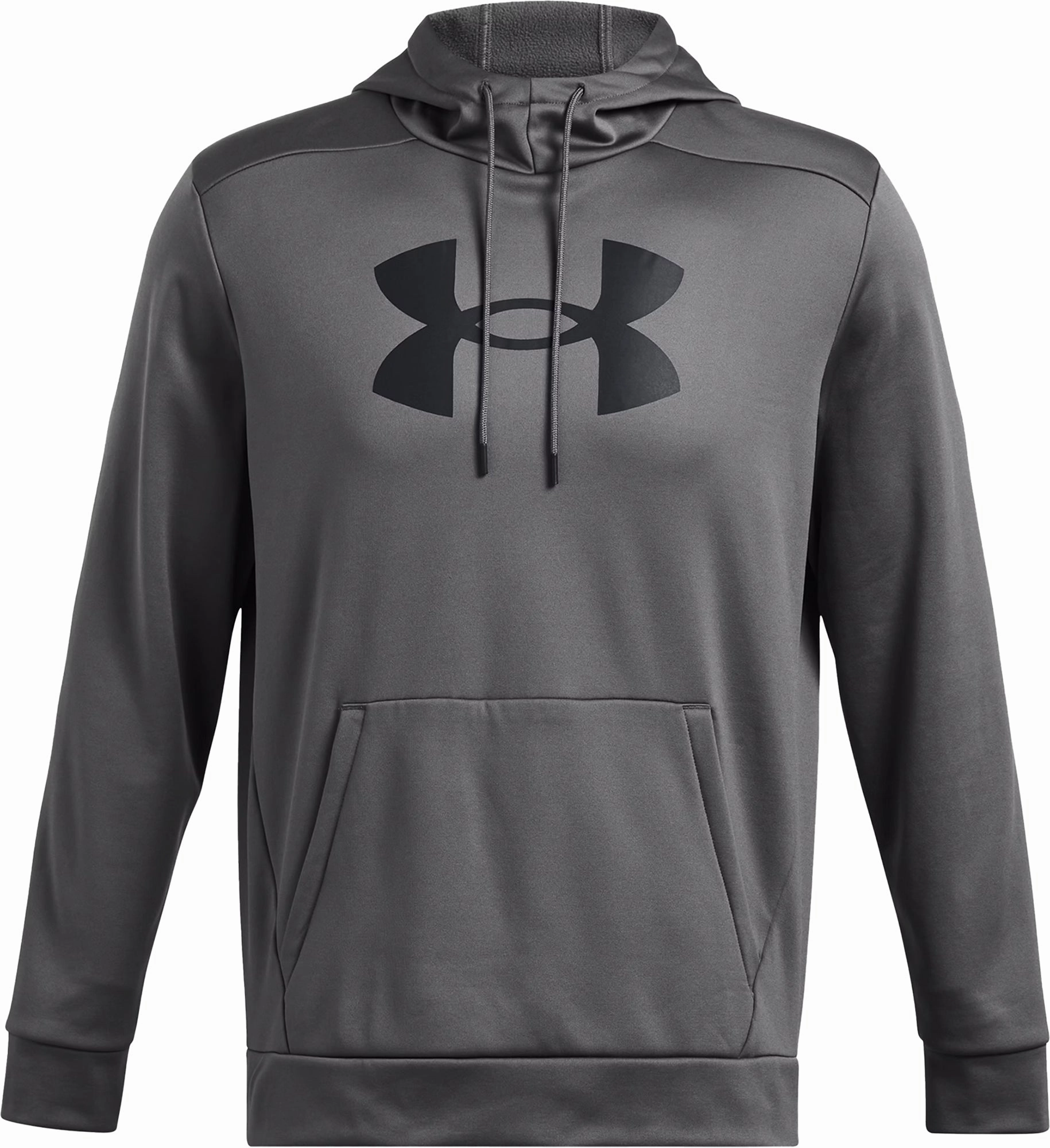 Under Armour Big Logo Fleece Mens Training Hoody - Grey SmoothZipper UV Protection