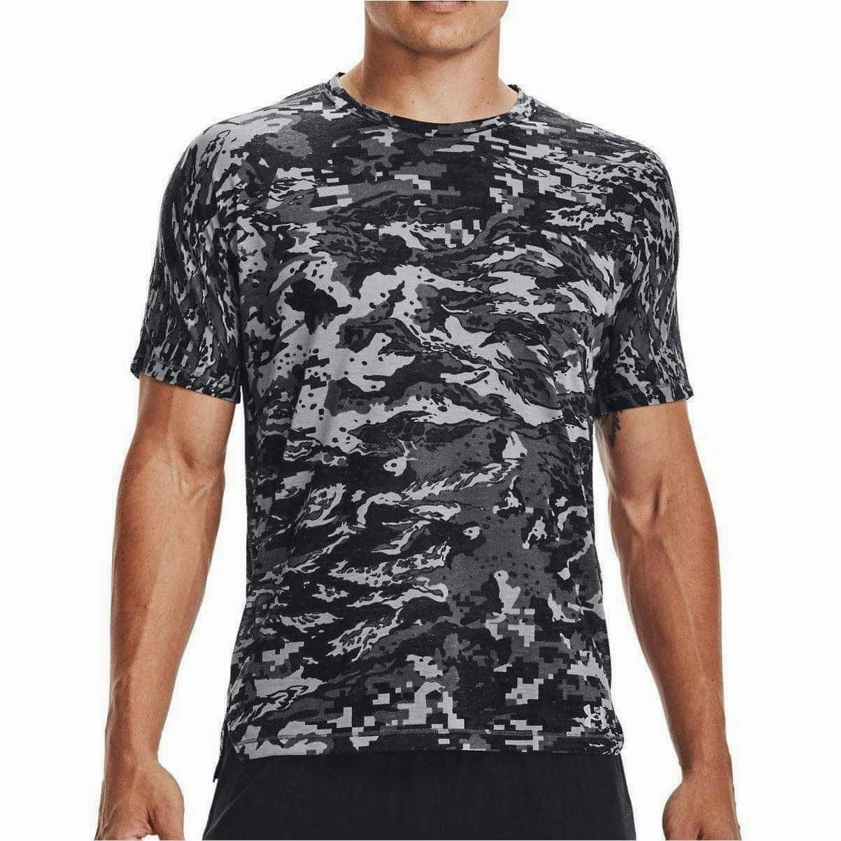 Sustainable Material Blend Under Armour Breeze Short Sleeve Mens Running Top - Grey