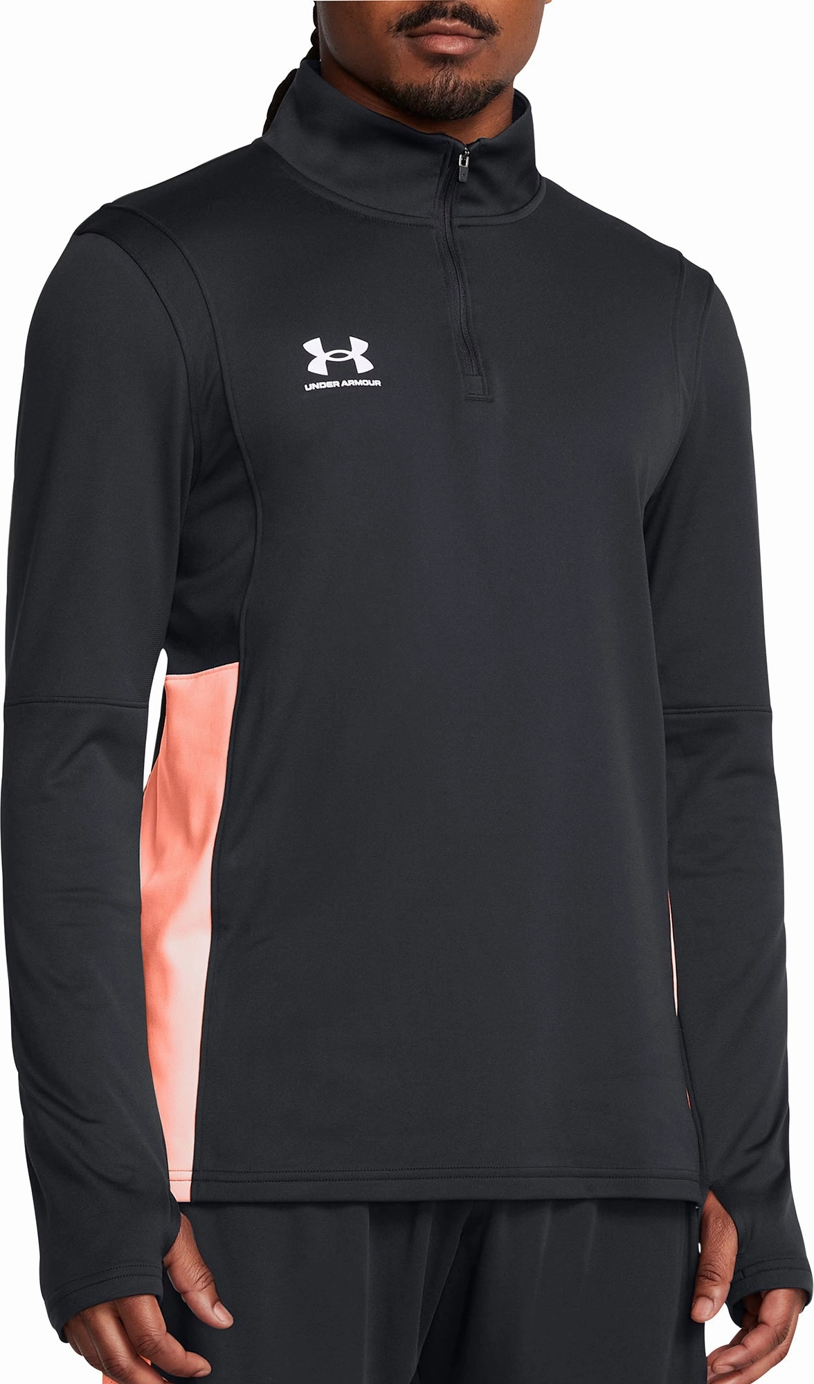 Under Armour Challenger Half Zip Long Sleeve Mens Running Top - Black traveler Autumn - wear