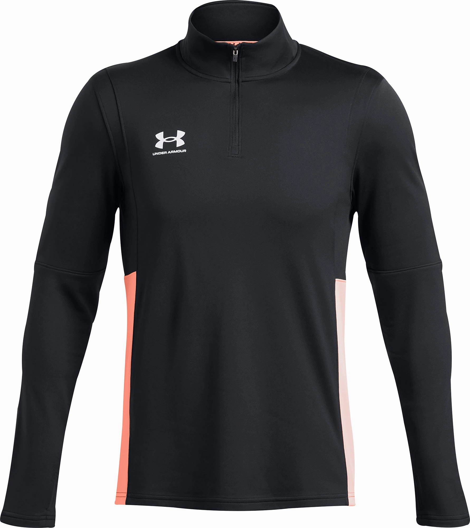 Under Armour Challenger Half Zip Long Sleeve Mens Running Top - Black Tweed
