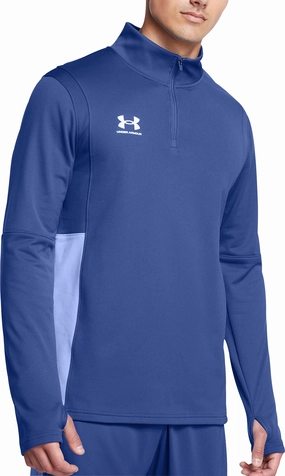Eco Friendly Rural related Under Armour Challenger Half Zip Long Sleeve Mens Running Top - Blue