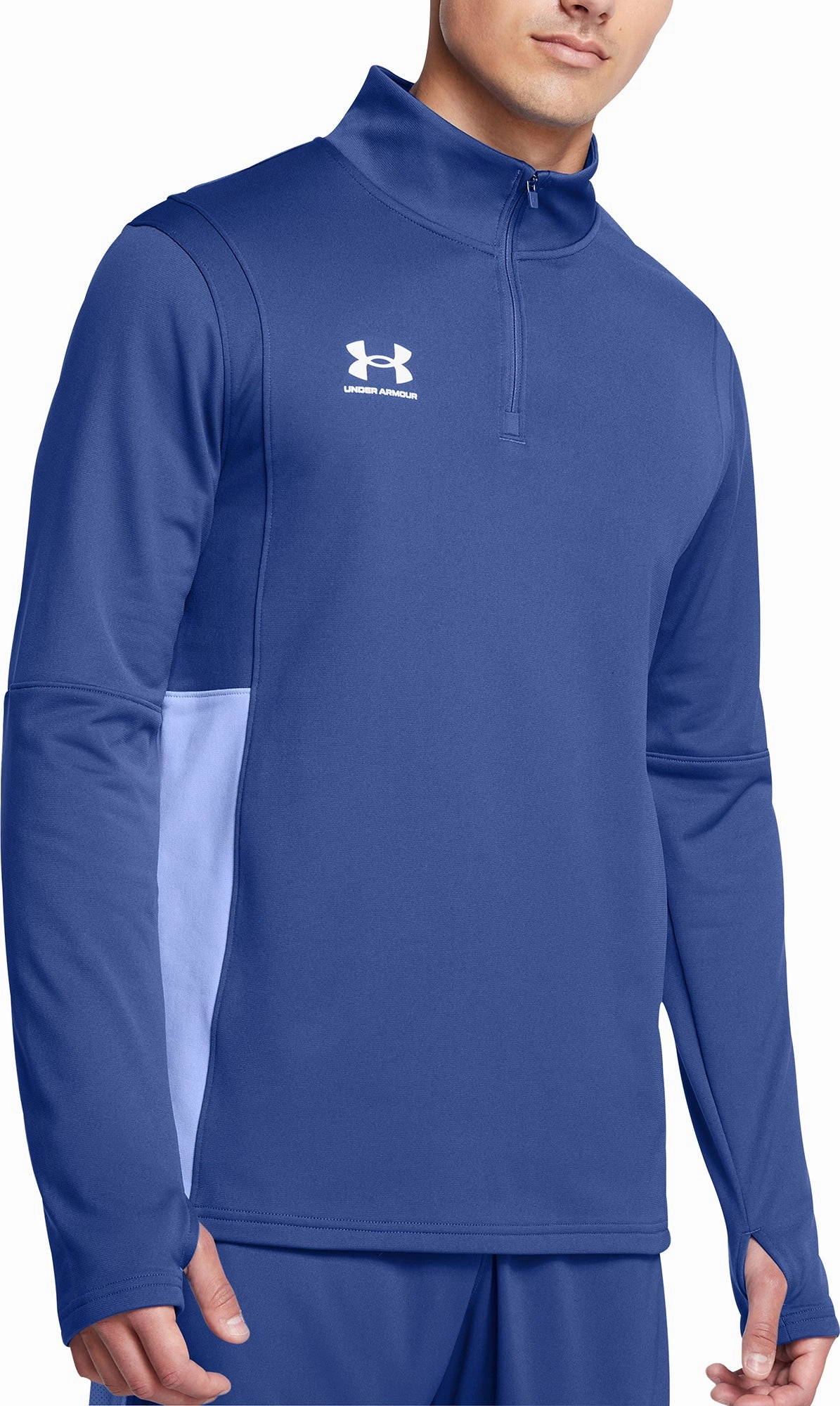Eco Friendly Rural related Under Armour Challenger Half Zip Long Sleeve Mens Running Top - Blue