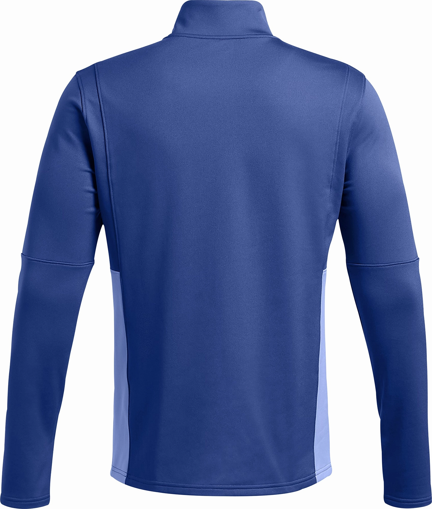Striped Under Armour Challenger Half Zip Long Sleeve Mens Running Top - Blue