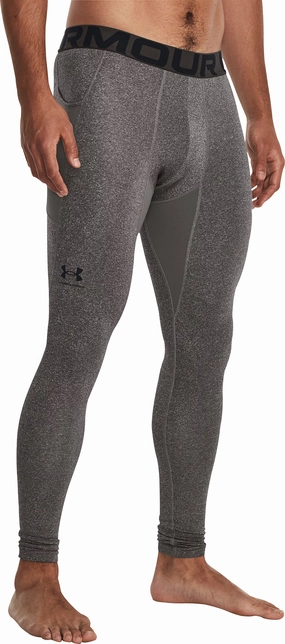 holiday Under Armour ColdGear Compression Mens Long Running Tights - Grey