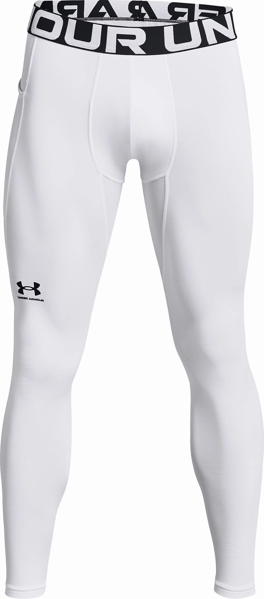 Set Under Armour ColdGear Compression Mens Long Running Tights - White