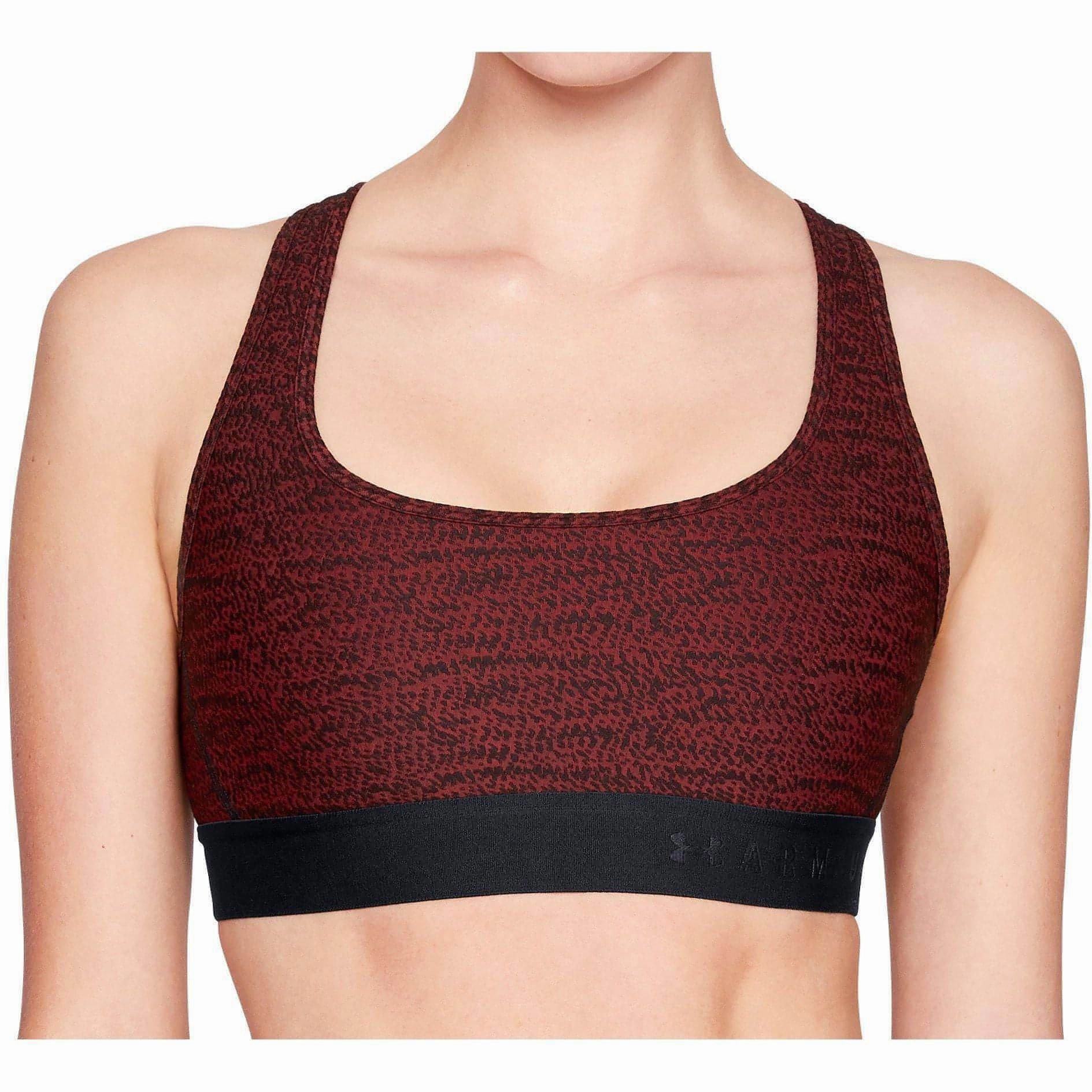 Velvet Under Armour Crossback Jacquard Womens Sports Bra - Red