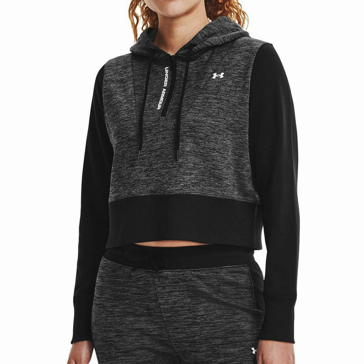 Romance Fit Calm Tone Under Armour Fleece Womens Hoody - Black