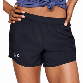 Under Armour Fly By 2.0 Womens Running Shorts - Black Warm Layers soft fit