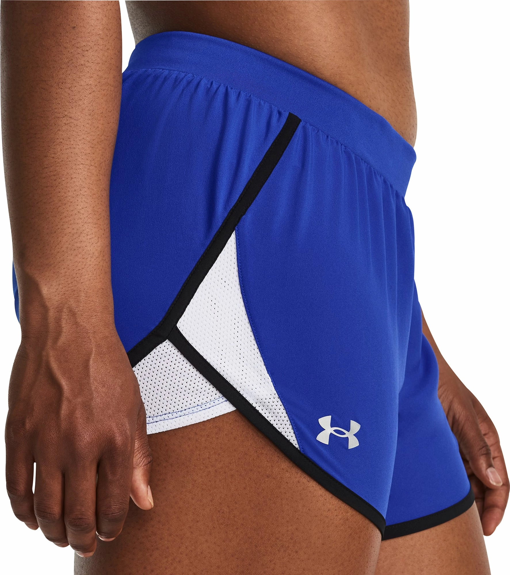 Heat Ready Wrinkle-Resistant Under Armour Fly By 2.0 Womens Running Shorts - Blue