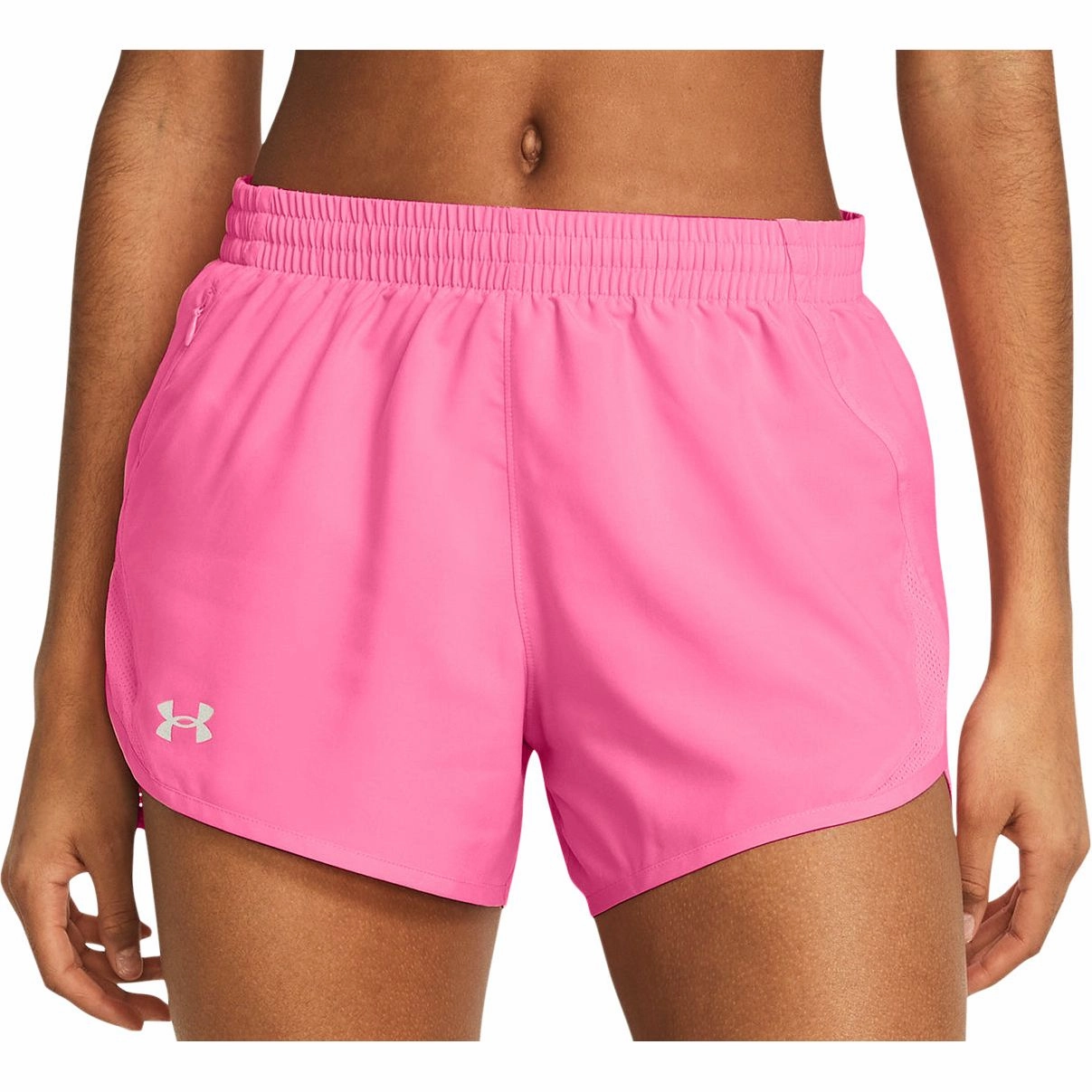 Under Armour Fly By 3 Inch Womens Running Shorts - Pink Sporty Style fall shorts