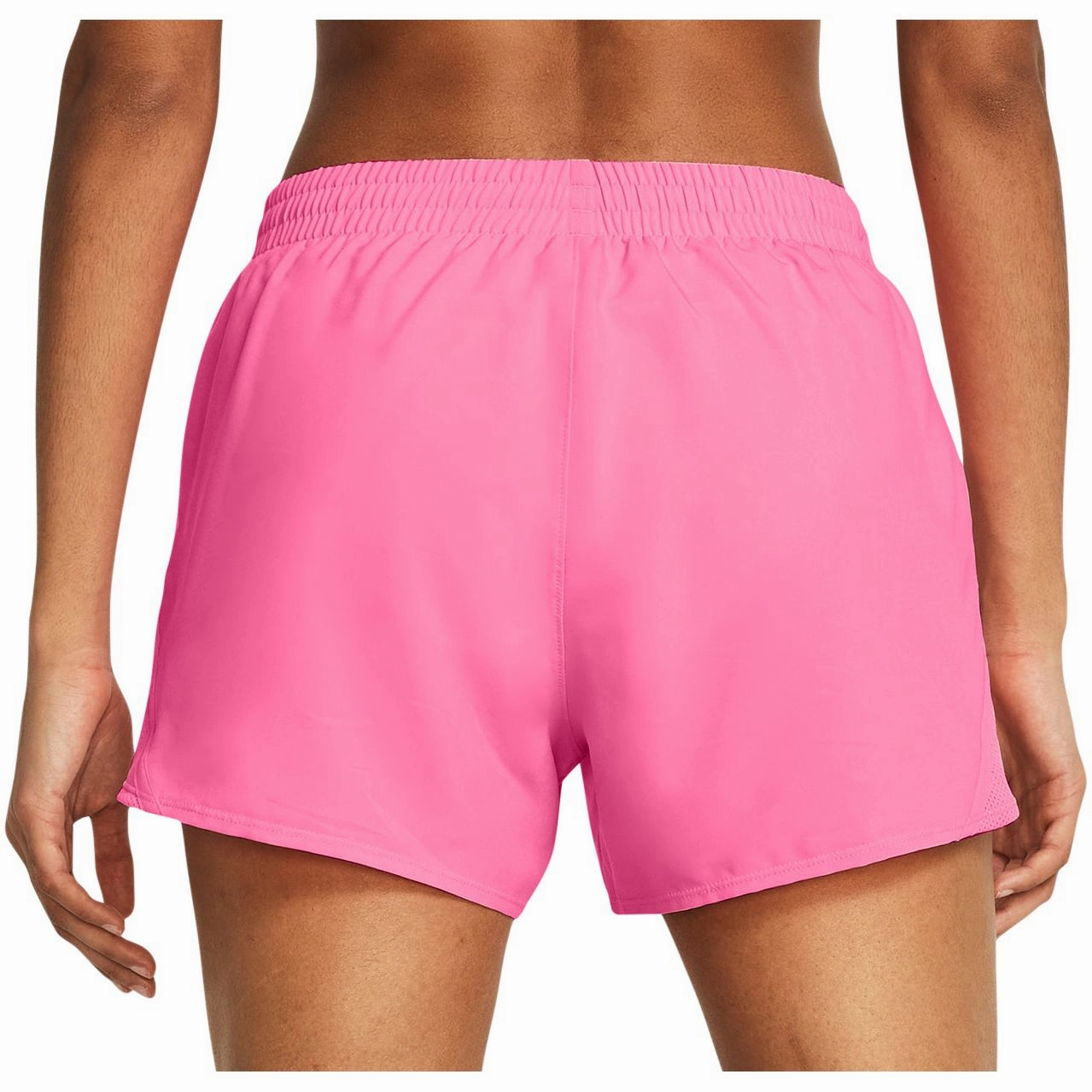camping clothing color - fast Under Armour Fly By 3 Inch Womens Running Shorts - Pink