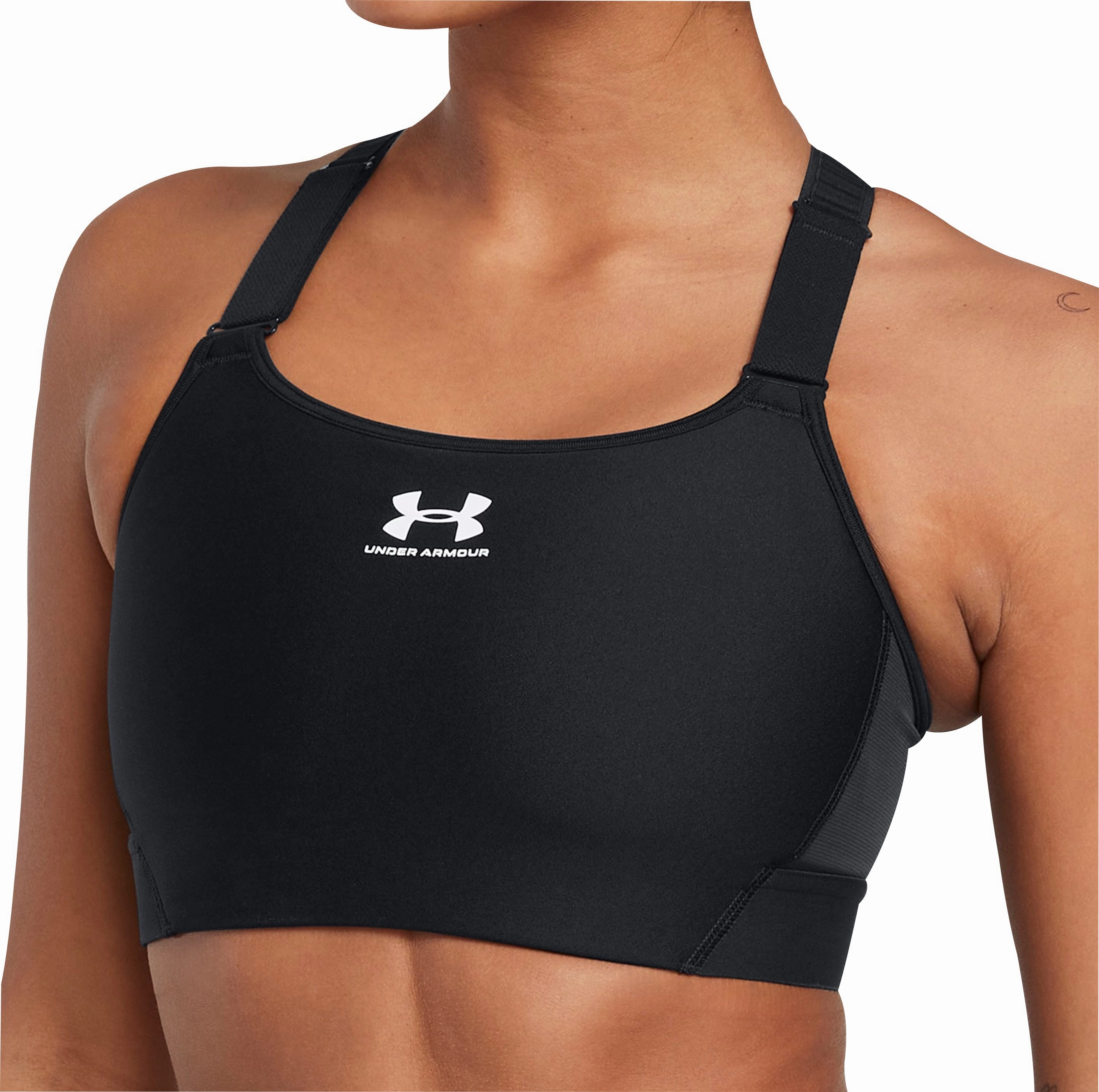 WaterResistant Coating Under Armour HeatGear Armour High Womens Sports Bras - Black