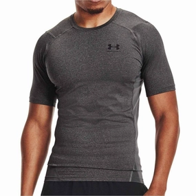 Casual Style Wear Under Armour HeatGear Armour Short Sleeve Mens Compression Top - Grey