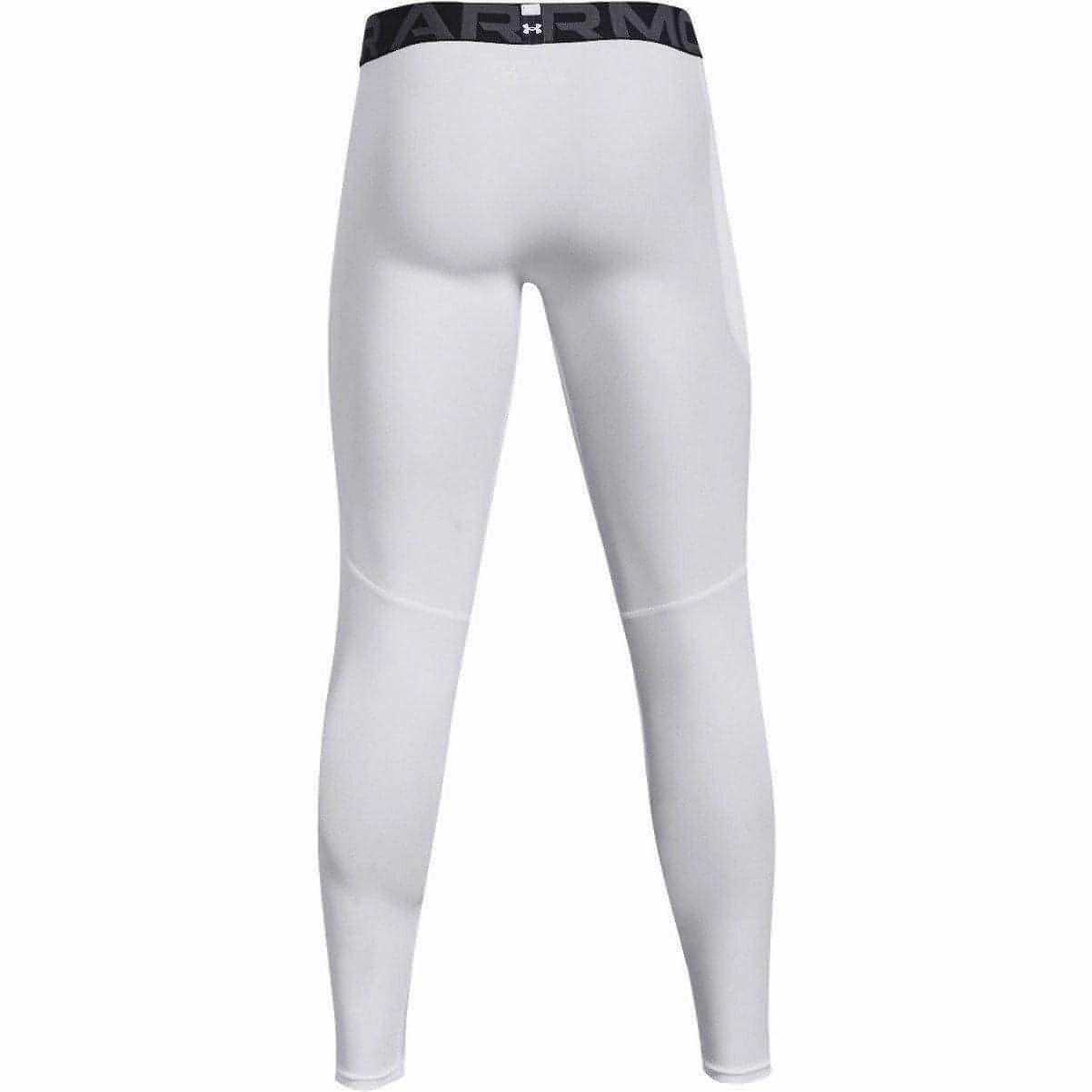 Casual-style-attribute Hippie Under Armour HeatGear Compression Mens Long Running Tights - White