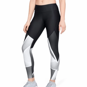 Under Armour HeatGear Graphic Womens Training Tights - Black Global Cool Polish Glow