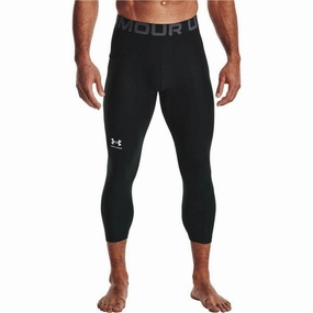 insulated Under Armour HeatGear Mens 3/4 Capri Training Tights - Black