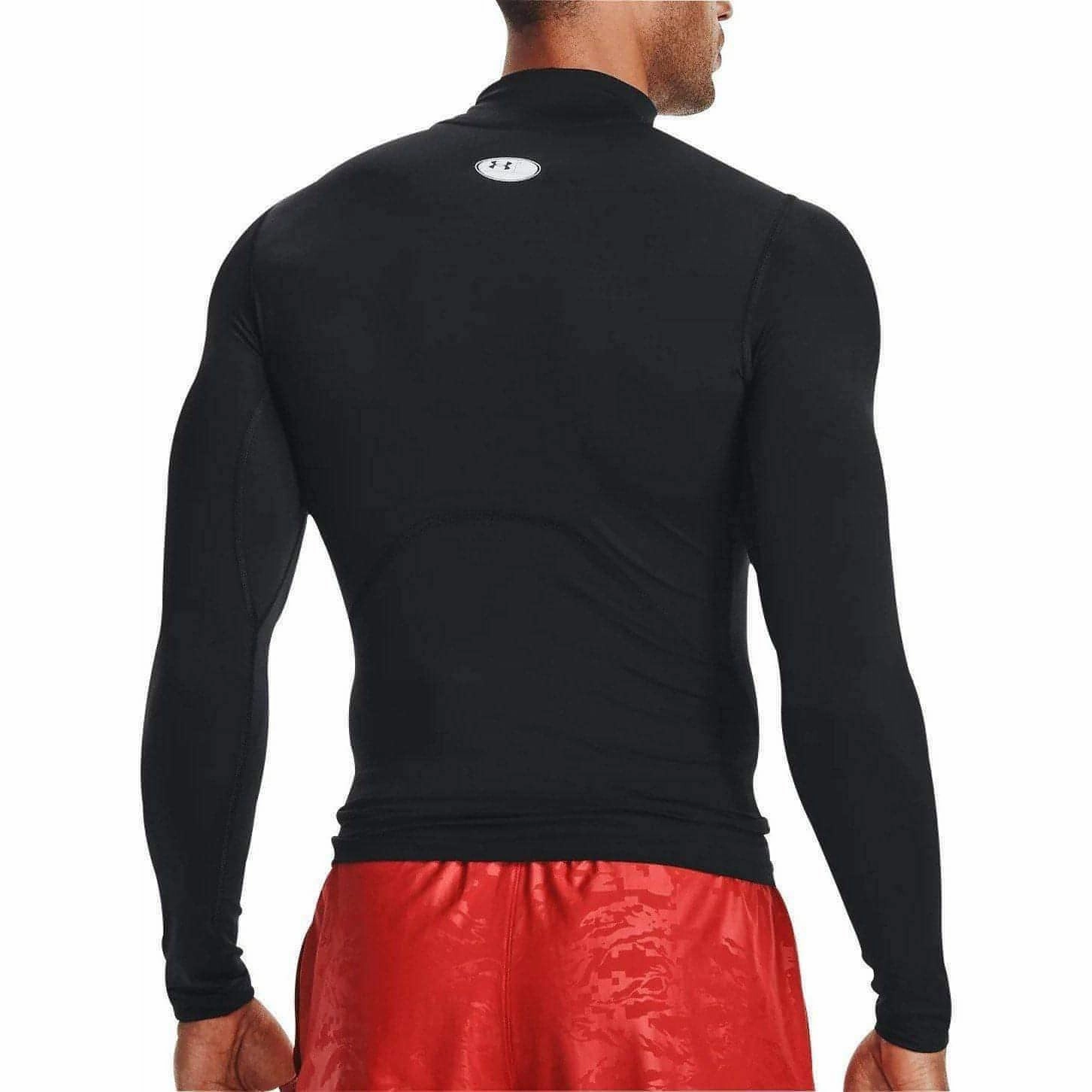 Under Armour HeatGear Mock Long Sleeve Mens Training Top - Black Body Free