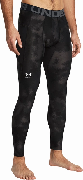 Coastal Chic Under Armour HeatGear Printed Mens Long Training Tights - Black