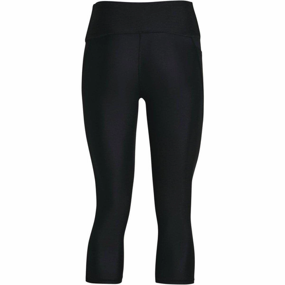 trade show venue Under Armour Hi-Rise Womens 3/4 Capri Running Tights - Black