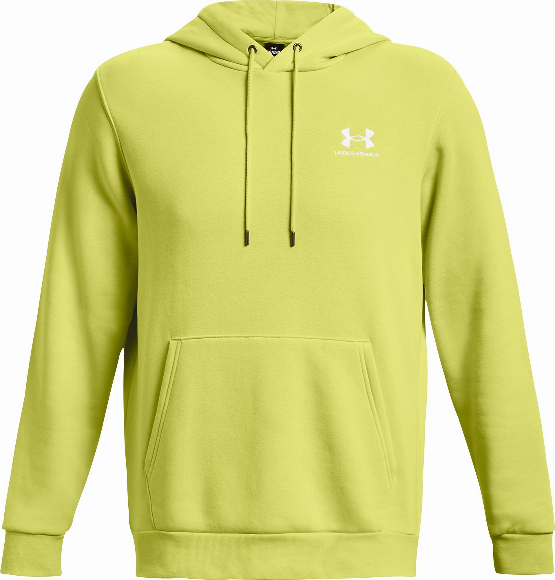 Under Armour Icon Fleece Mens Training Hoody - Yellow Design Edge Event Vibe