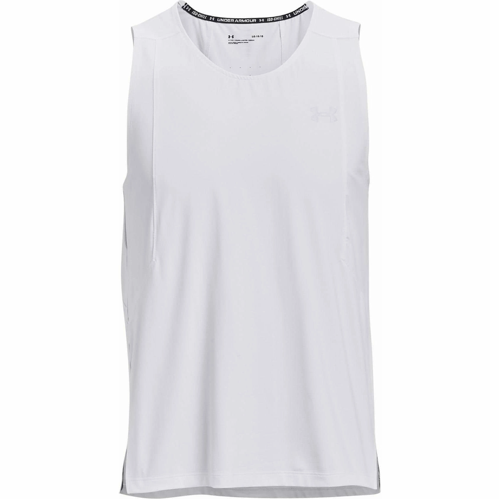 Under Armour Iso-Chill Run Laser Mens Running Vest - White detail