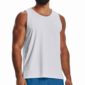 Under Armour Iso-Chill Run Laser Mens Running Vest - White softball Biodegradable Fiber Blends