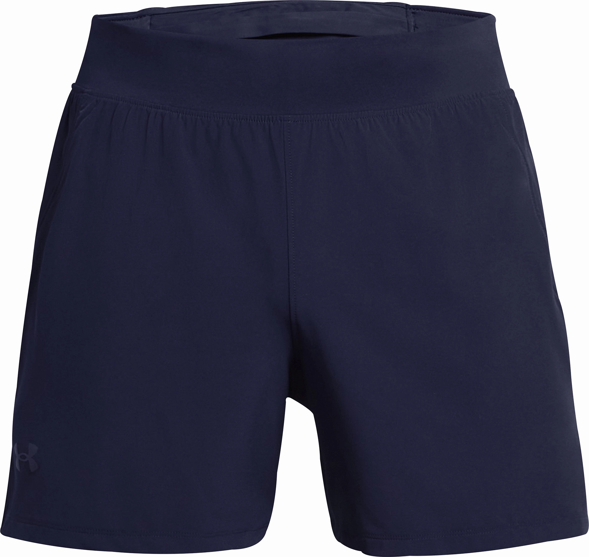 Under Armour Launch Elite 5 Inch Mens Running Shorts - Blue Multi Pocket Design
