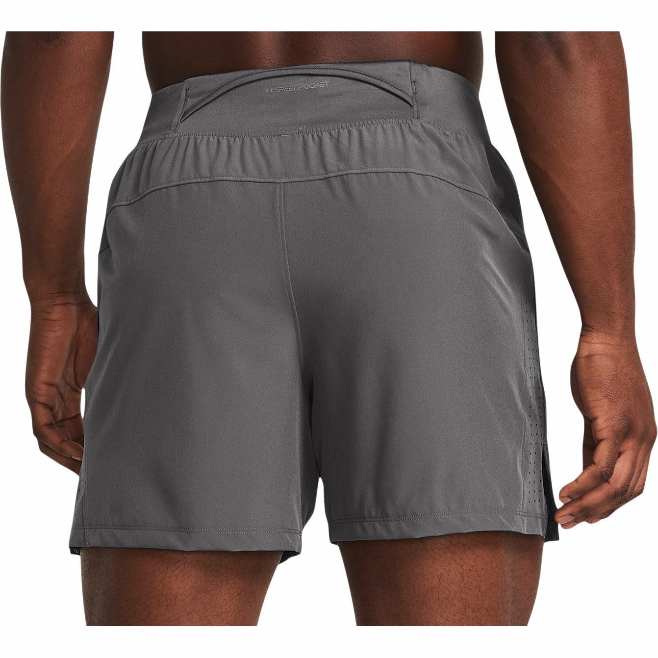 Smart Fit Under Armour Launch Elite 5 Inch Mens Running Shorts - Grey