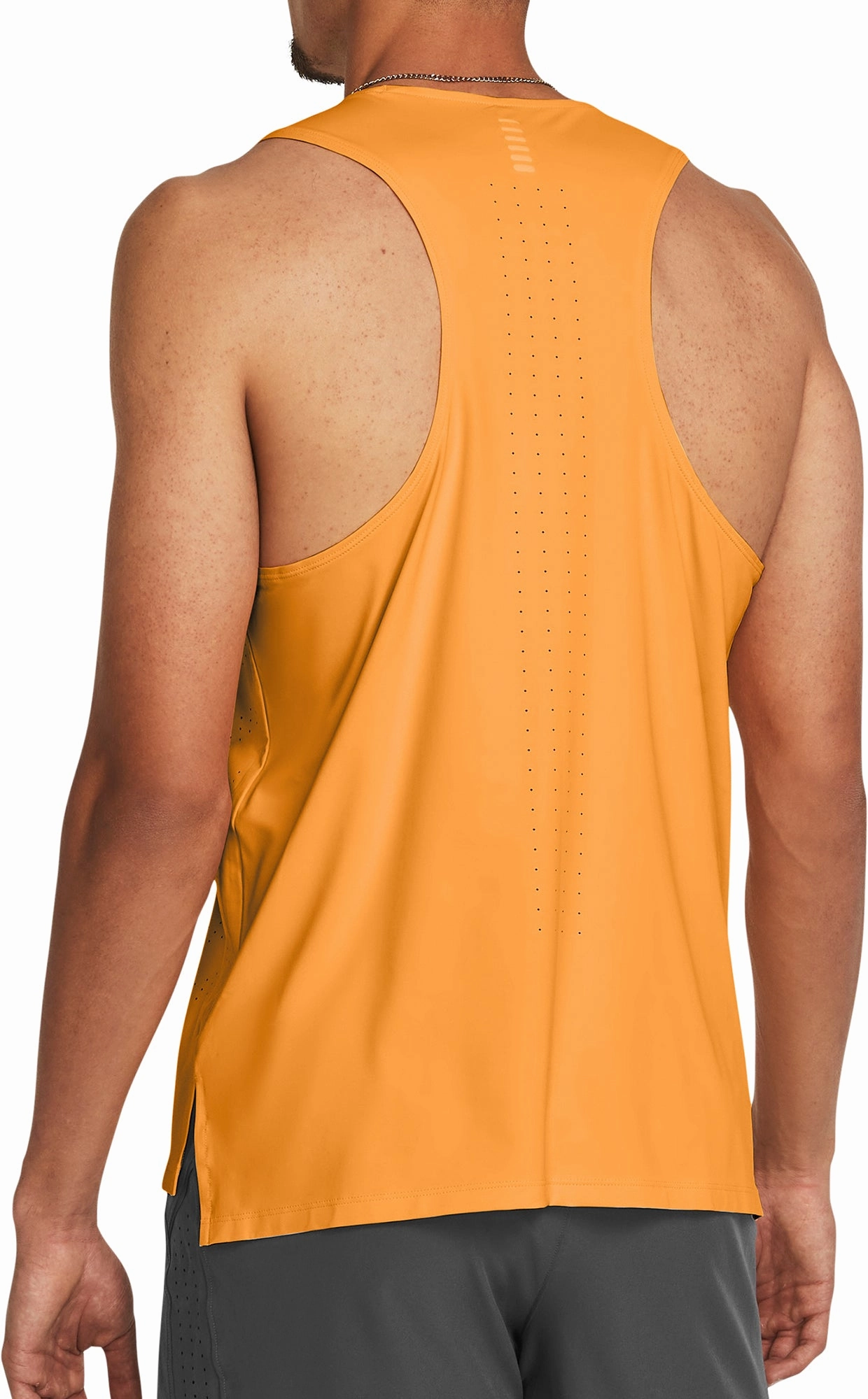 Elastic Edging Under Armour Launch Elite Mens Running Vest - Orange