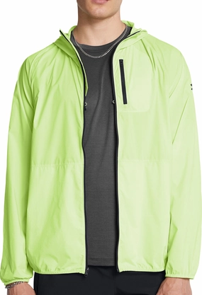 Liability Meditation Under Armour Launch Lightweight Mens Running Jacket - Green