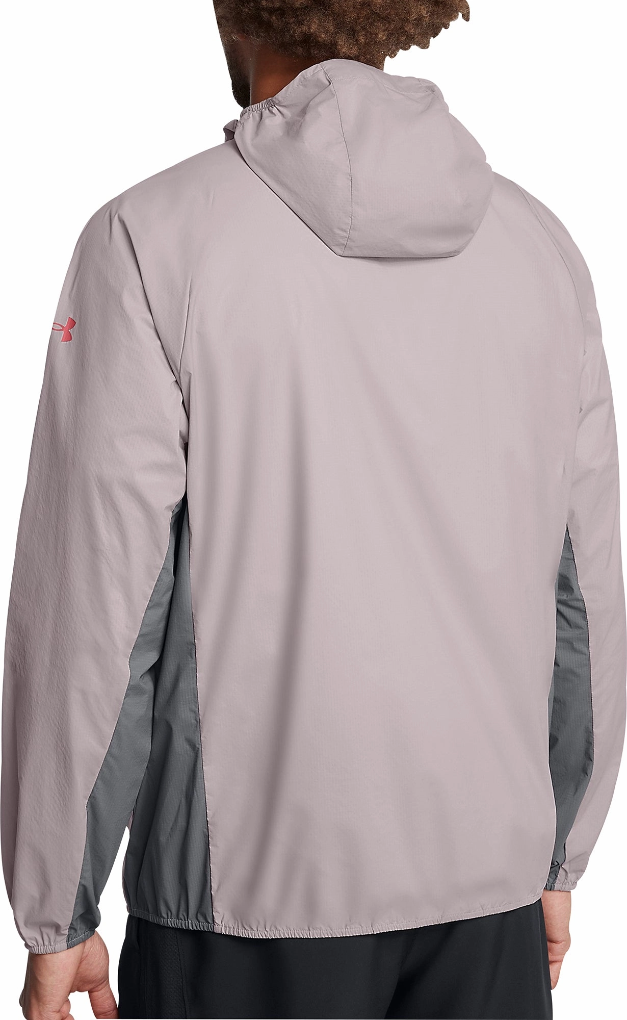 Under Armour Launch Lightweight Mens Running Jacket - Grey Wind Friendly