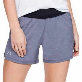 Under Armour Launch Womens Running Shorts - Black Double Layered Panels skin friendly