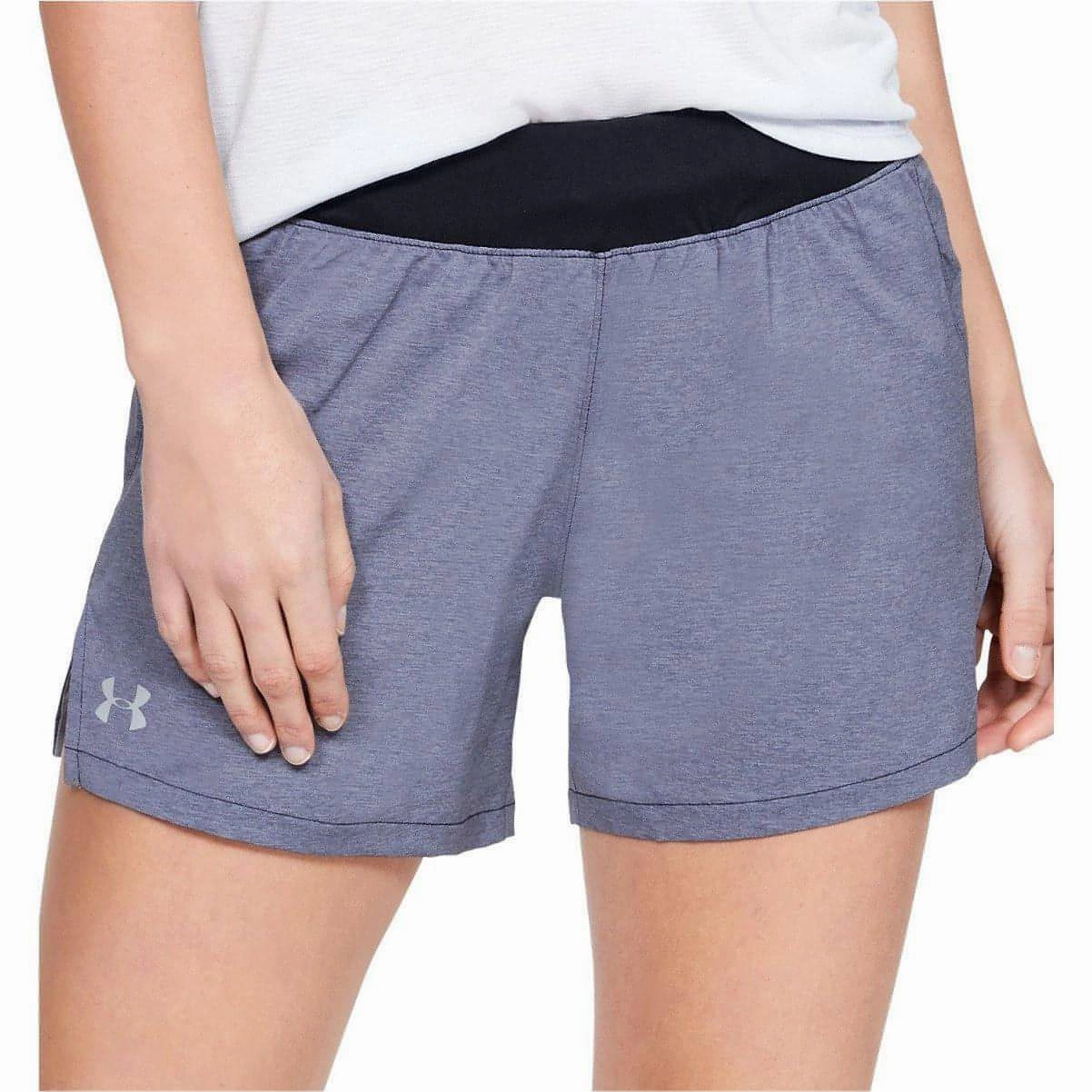 Under Armour Launch Womens Running Shorts - Black Double Layered Panels skin friendly