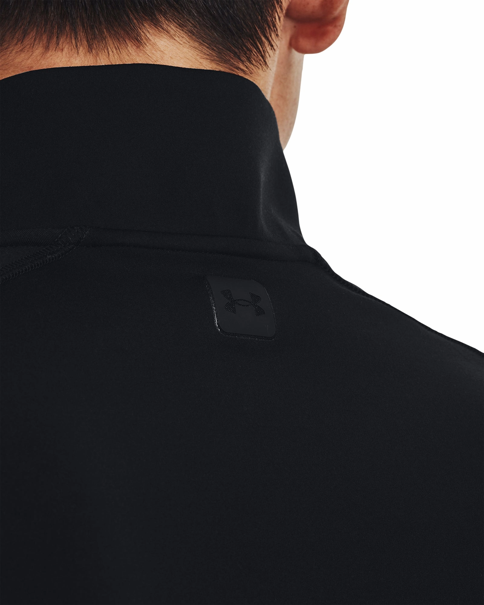 Tagless Labeling Under Armour Meridian Half Zip Long Sleeve Mens Training Top - Black
