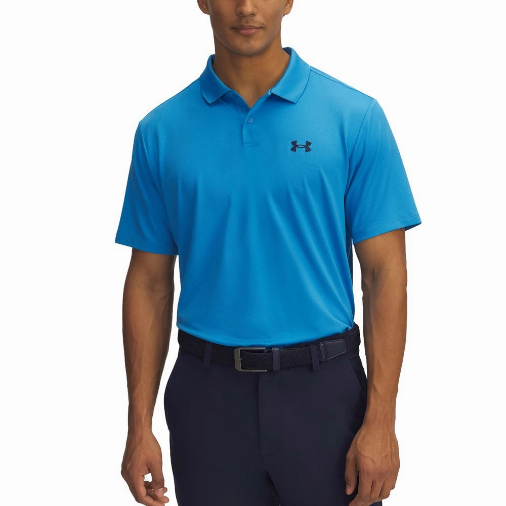 Relaxed Collar Summer Business Under Armour Performance 3.0 Polo - Esther Blue
