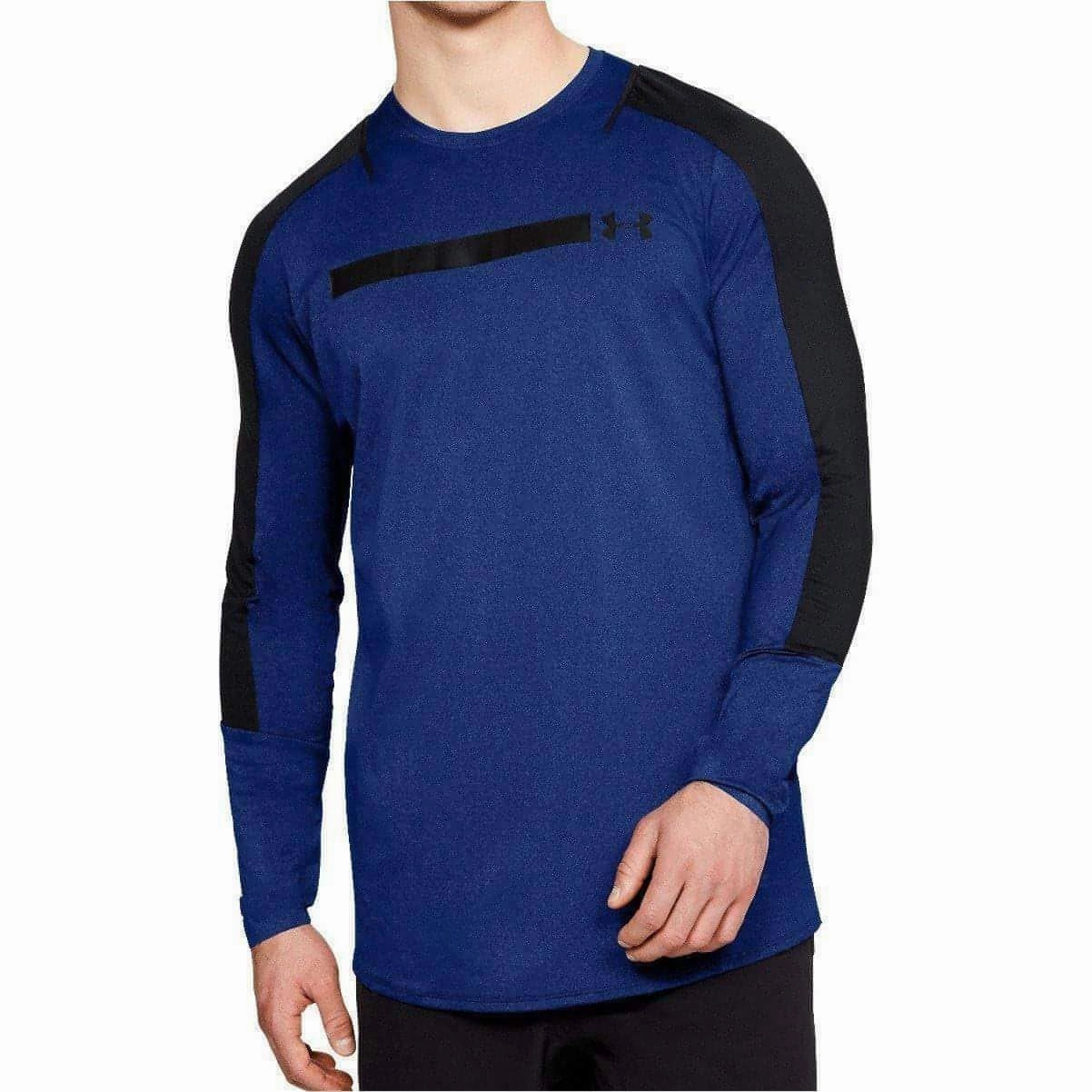 Under Armour Perpetual Fitted Long Sleeve Mens Training Top - Blue low - quality
