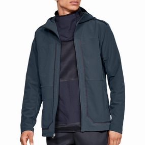Under Armour Perpetual Mens Running Jacket - Grey Hooded