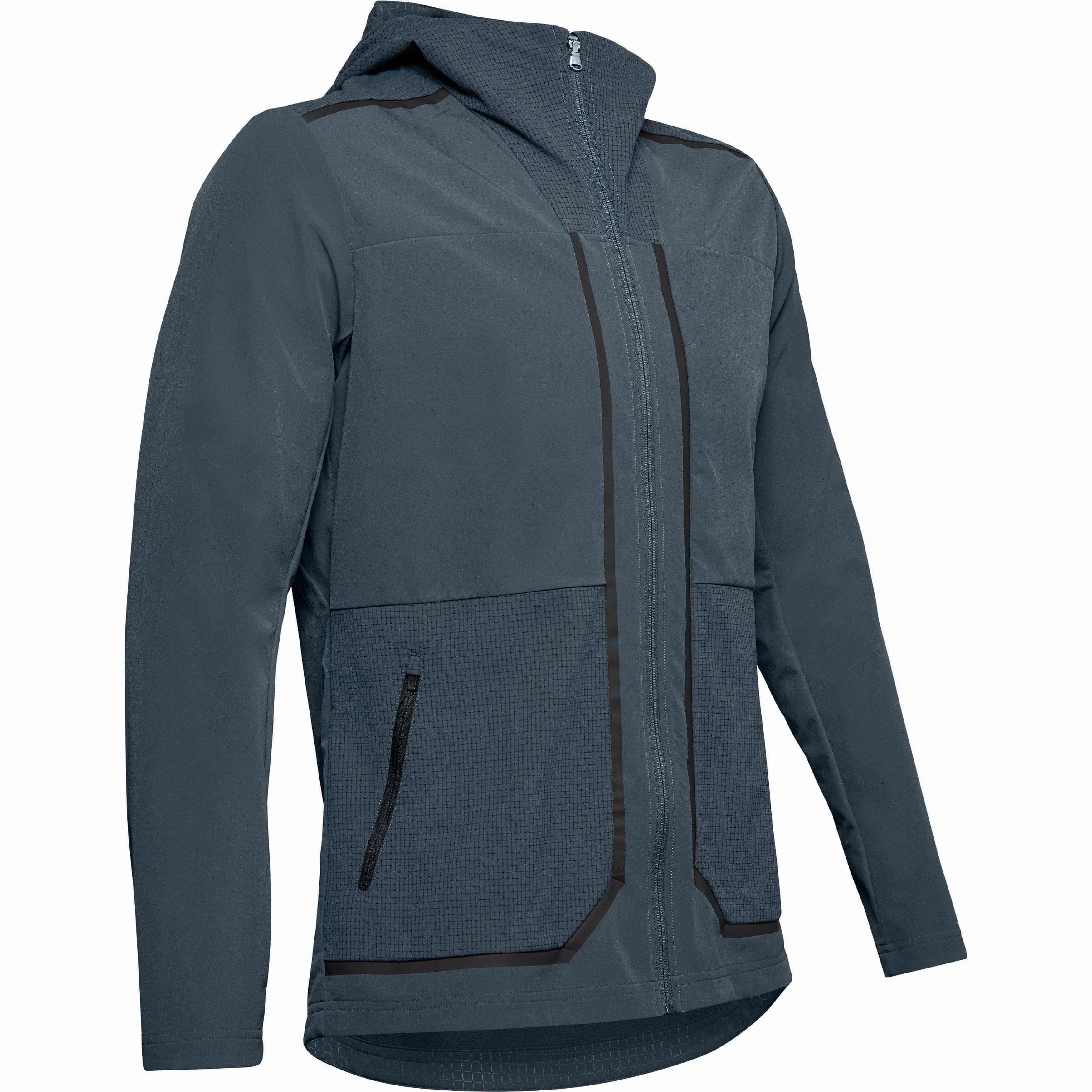 Under Armour Perpetual Mens Running Jacket - Grey Simple Layer