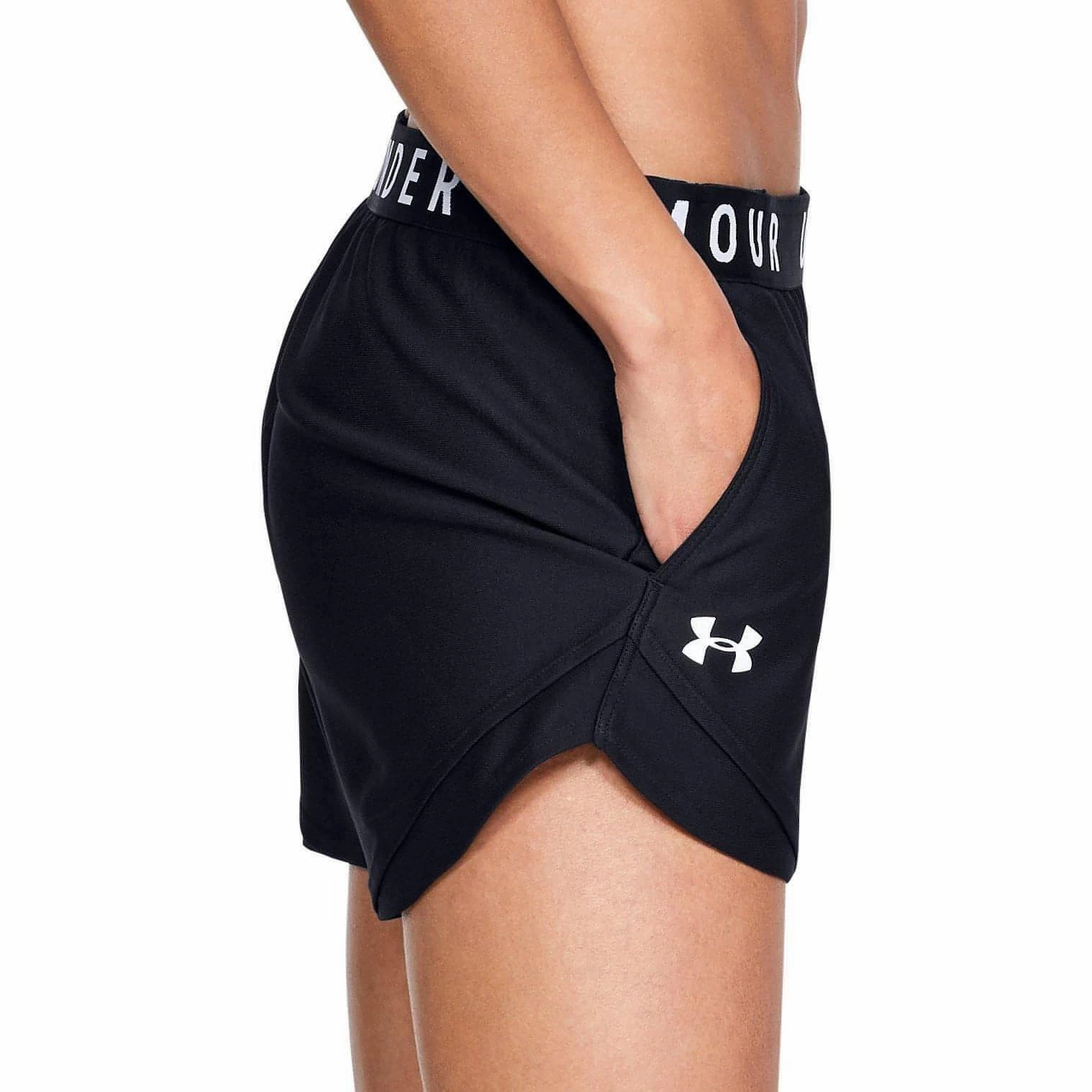 Ultra Lightweight Build Vented Hem Details Under Armour Play Up 3.0 Womens Running Shorts - Black