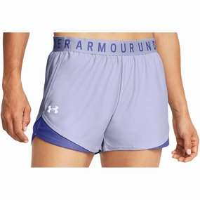 fade - resistant Under Armour Play Up 3.0 Womens Running Shorts - Blue